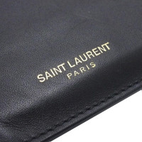 Saint Laurent Accessoire aus Leder in Schwarz