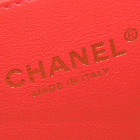 Chanel Vanity Case en Cuir en Rouge