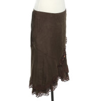 Karen Millen Skirt Silk in Brown