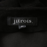 Jitrois Robe en cuir noire