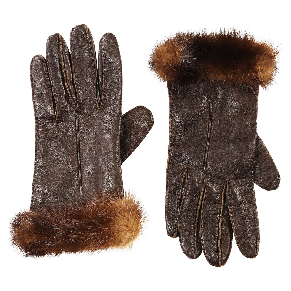 Prada Gloves with mink trim