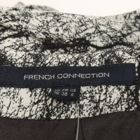 French Connection Jurk in zwart / creme