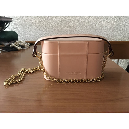 Officina Del Poggio Shoulder bag Leather in Nude