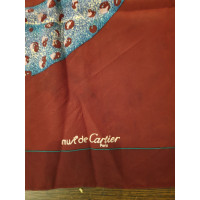 Cartier Schal/Tuch aus Seide in Bordeaux