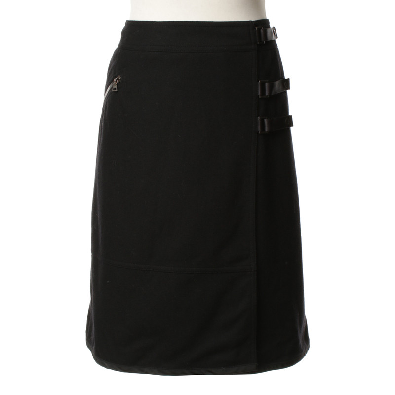 Prada Black wool skirt