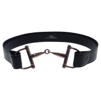 Gucci Patent leather belt with Horsebit buckle 