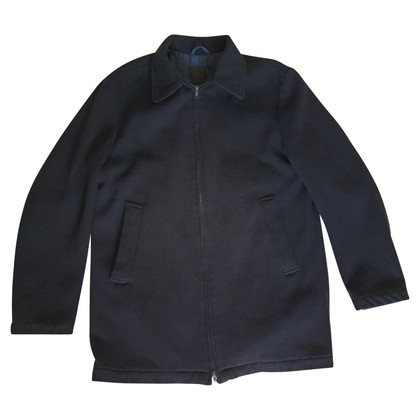 Gas Jacke/Mantel aus Wolle in Blau