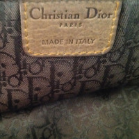 Christian Dior Gaucho Saddle Bag Leer in Olijfgroen