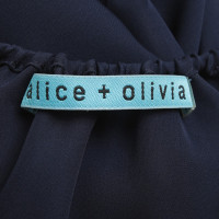 Alice + Olivia Blouse in dark blue