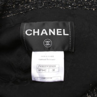 Chanel Bouclé giacca in nero / beige