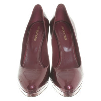 Sergio Rossi Patent leather-pumps in Bordeaux