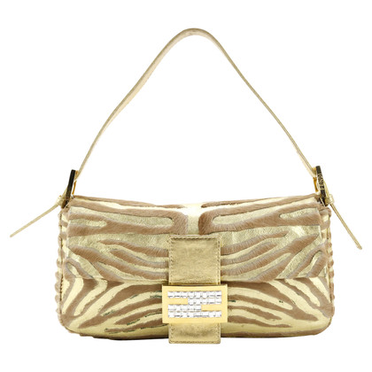 Fendi Baguette Bag Leather in Gold