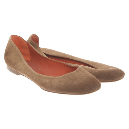 Santoni Slippers/Ballerinas Leather in Brown