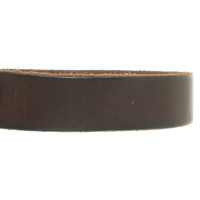 Closed Belt made of brown leather