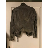 Muubaa Jacket/Coat Leather in Khaki
