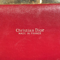 Christian Dior Clutch Bag Canvas in Bordeaux