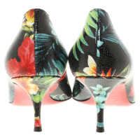 Christian Louboutin pumps with floral pattern