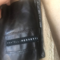 Fratelli Rossetti Jacke/Mantel aus Wildleder in Braun