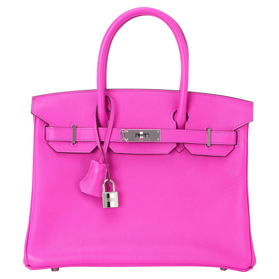 Hermès Birkin Bag 30 in Pelle in Rosa