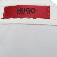 Hugo Boss Bluse in Weiß/Blau