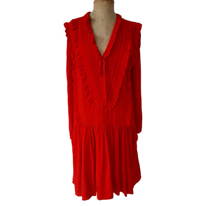 Claudie Pierlot Kleid aus Viskose in Rot