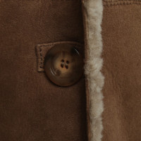 Basler Pelle di pecora cappotto in marrone
