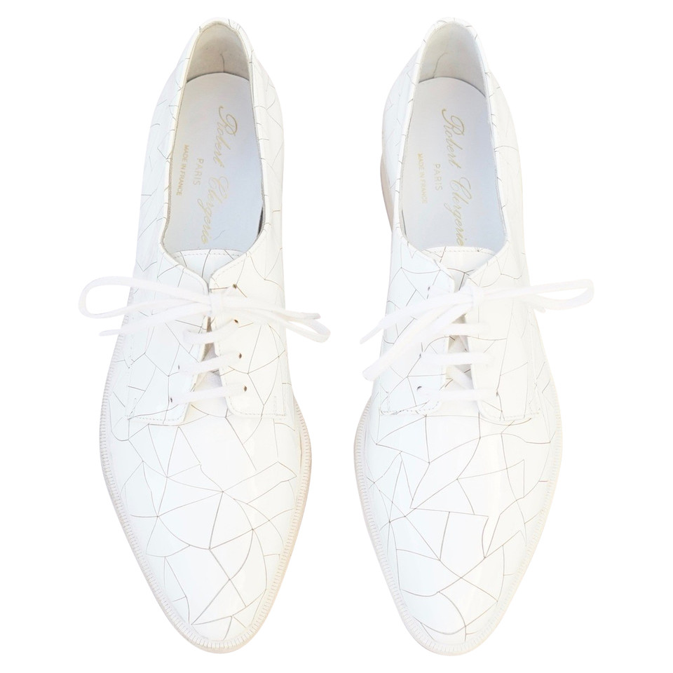 Robert Clergerie Lace-up shoes Patent leather in White
