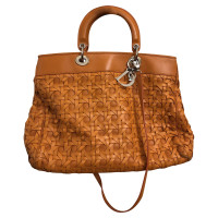 Christian Dior Sac fourre-tout en Cuir en Orange