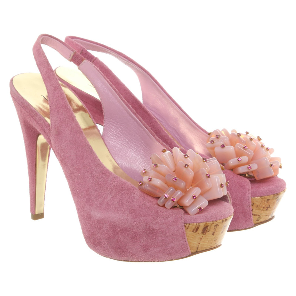 Sebastian Milano  Pumps/Peeptoes Leather in Pink