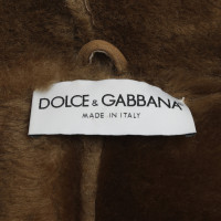 Dolce & Gabbana Lange jas van schapenvacht