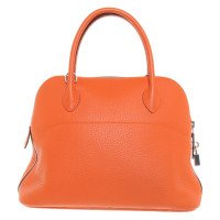 Hermès Bolide 31 aus Leder in Orange