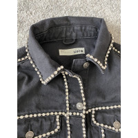 Topshop Jacke/Mantel aus Jeansstoff in Grau