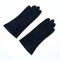 Hermès Handschuhe aus Wildleder in Schwarz
