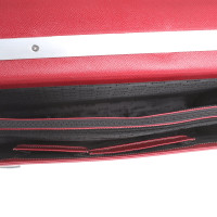 Porsche Design Reisetasche aus Leder in Rot
