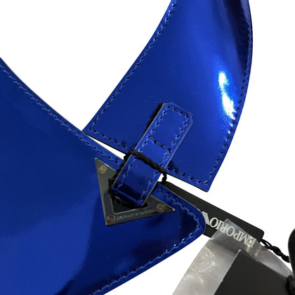 Emporio Armani Kette aus Leder in Blau
