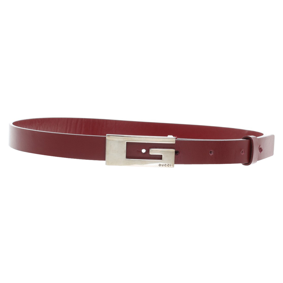 Gucci Belt in Bordeaux red