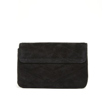 Chanel Clutch Bag Suede in Black