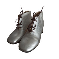 Custommade Ankle boots Leather in Silvery