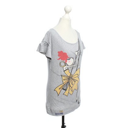 Moschino Love Top Cotton in Grey