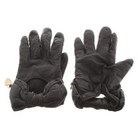Moschino Gloves Leather in Black