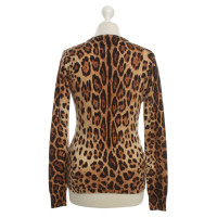 Dolce & Gabbana Cashmere sweater with animal print