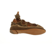 Isabel Marant Slippers/Ballerinas Suede in Olive