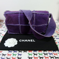 Chanel Flap Bag Leather in Violet