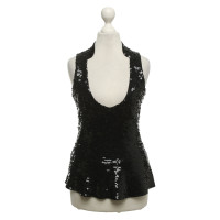 Armani Sequined top in black
