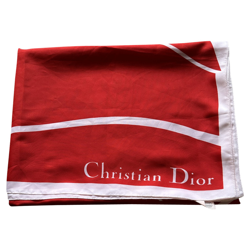 Christian Dior Sciarpa in Rosso