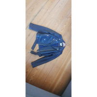 Michael Kors Jacket/Coat Leather in Blue