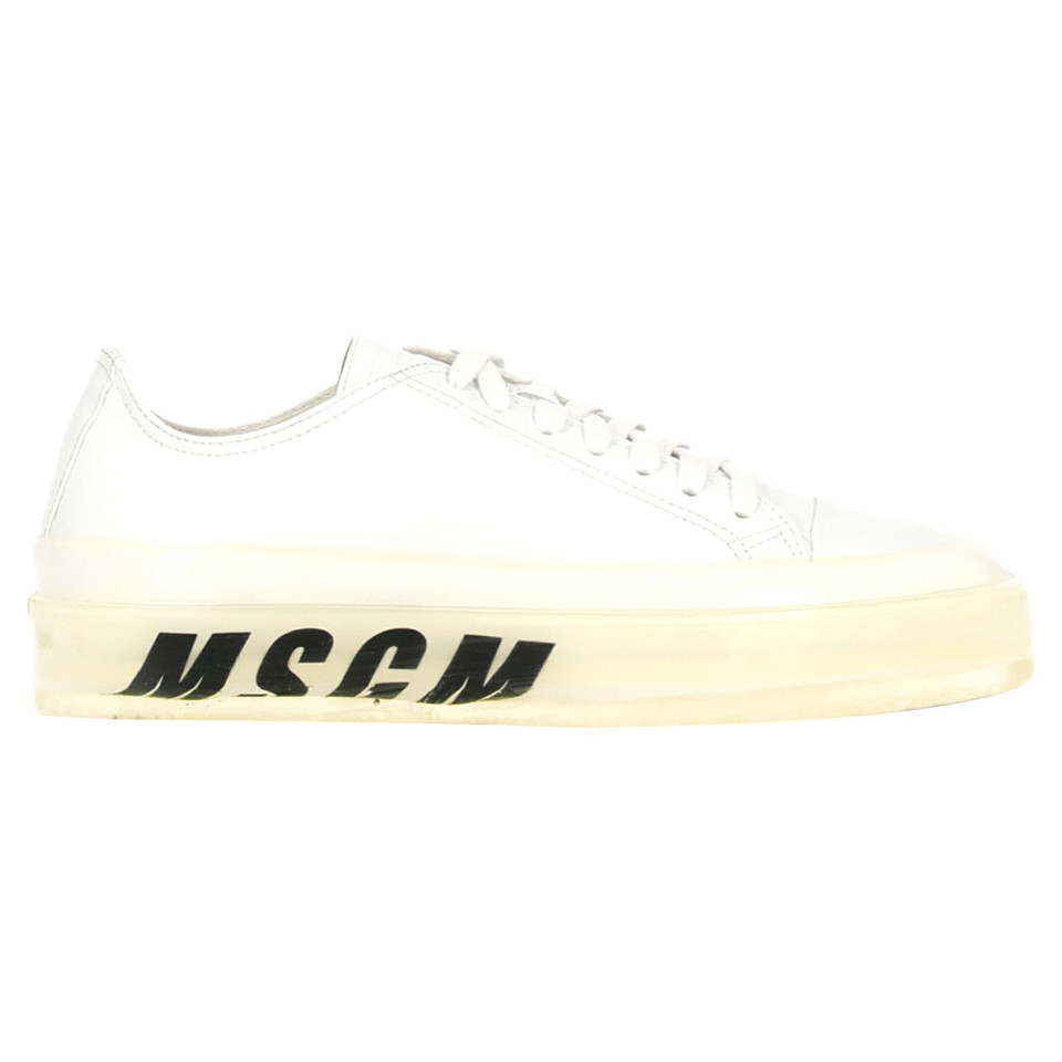 Msgm Trainers Leather in White