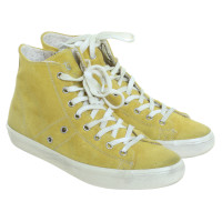 Leather Crown Sneakers in giallo