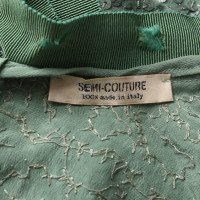 Semi Couture Oberteil aus Seide in Grün