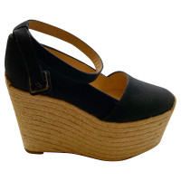 Christian Louboutin Wedges Canvas in Black